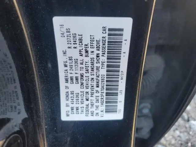 2016 HONDA ACCORD TOURING  