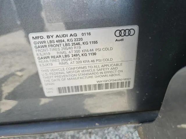 2016 AUDI Q3 PRESTIGE  