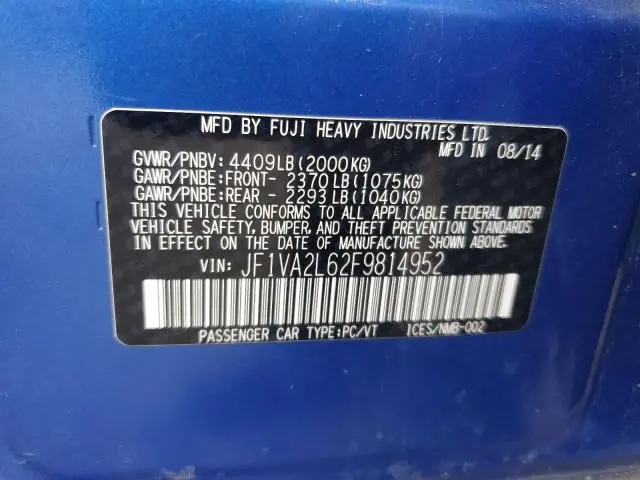 2015 SUBARU WRX STI  