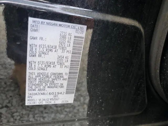 2020 NISSAN PATHFINDER SL  