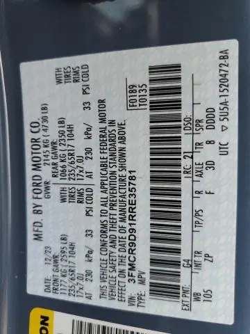 2024 FORD BRONCO SPORT BADLANDS  