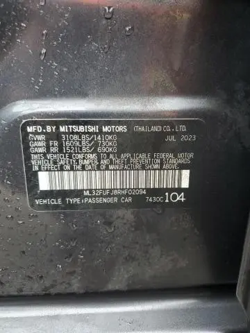 2024 MITSUBISHI MIRAGE G4 ES  