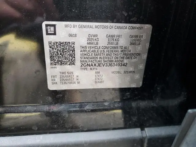 2018 CHEVROLET EQUINOX LT  