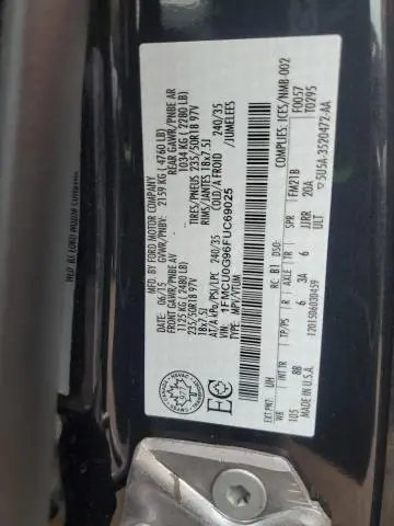 2015 FORD ESCAPE SE  