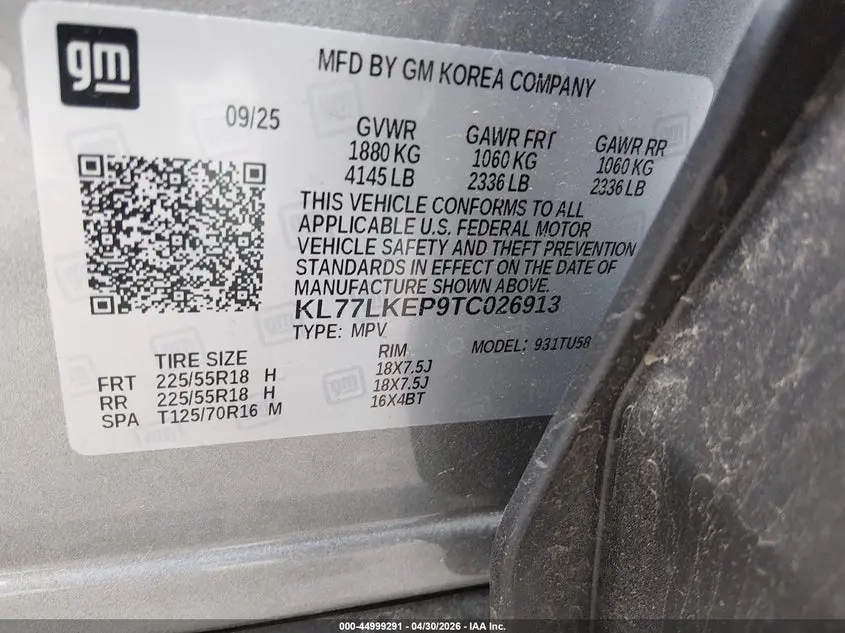 2026 CHEVROLET TRAX FWD ACTIV