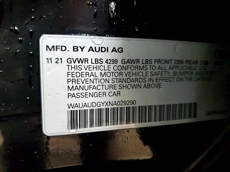 2022 AUDI A3 PREMIUM  