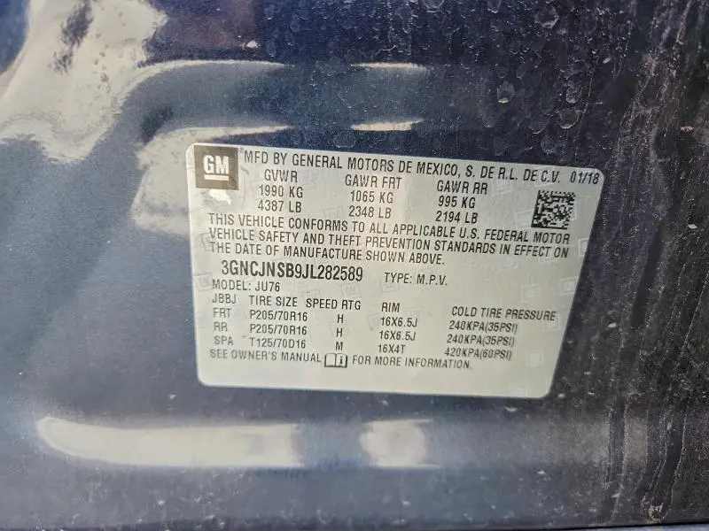 2018 CHEVROLET TRAX LS  