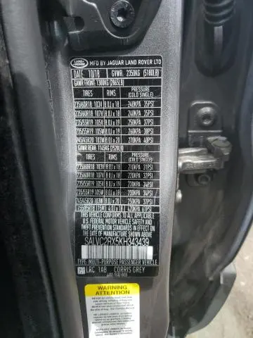 2019 LAND ROVER RANGE ROVER EVOQUE LANDMARK EDITION  