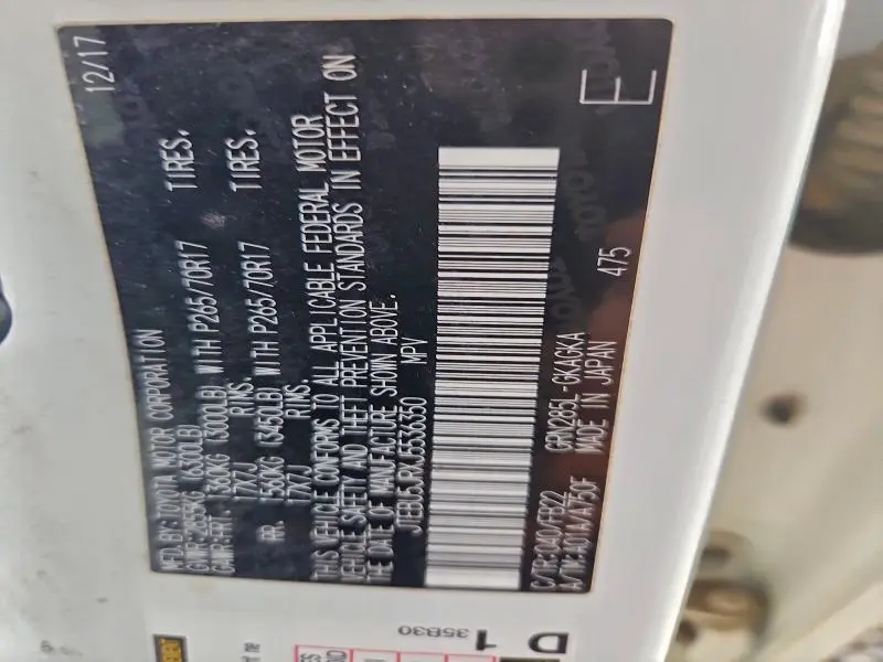 2018 TOYOTA 4RUNNER SR5/SR5 PREMIUM  