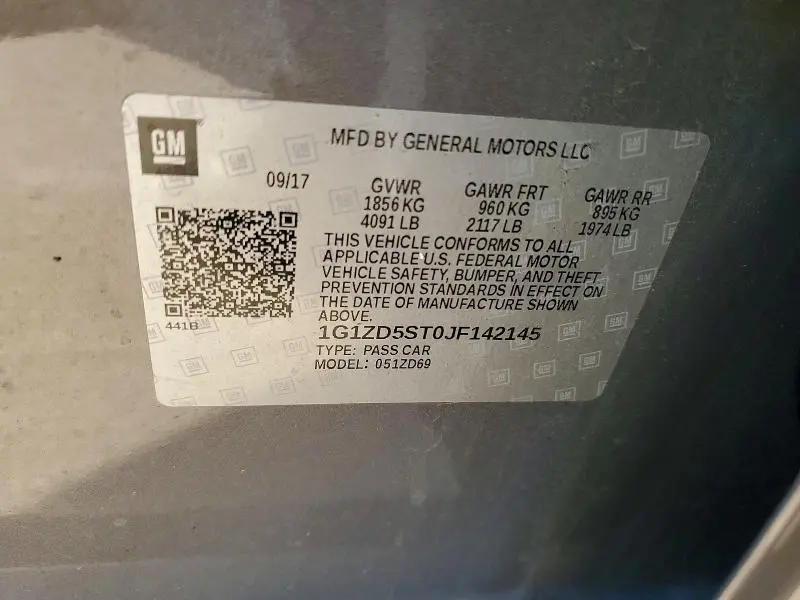 2018 CHEVROLET MALIBU LT  