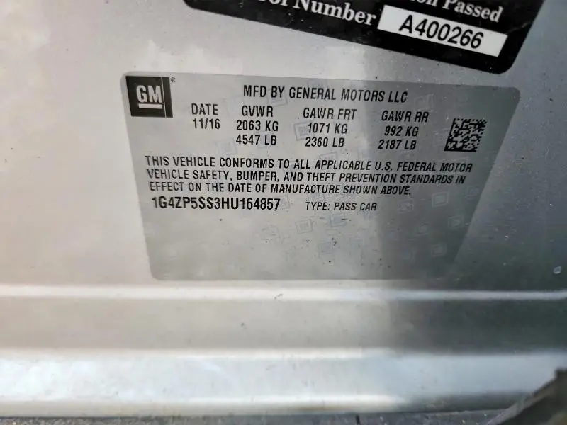 2017 BUICK LACROSSE ESSENCE  