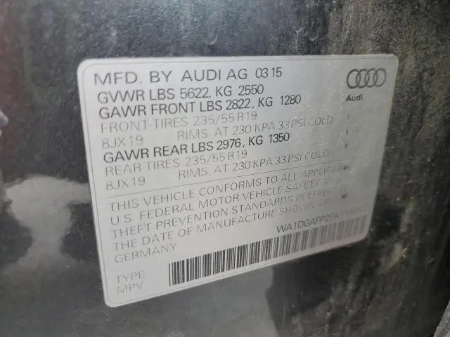 2015 AUDI Q5 PREMIUM PLUS  