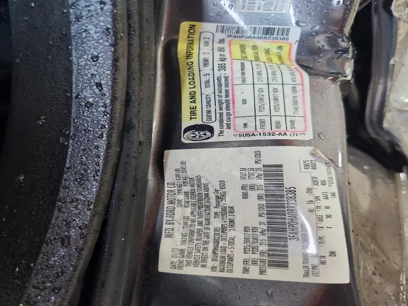 2011 FORD FUSION SE  