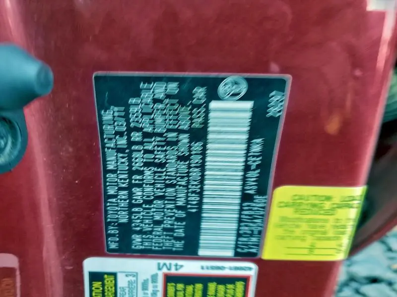 2011 TOYOTA CAMRY BASE  