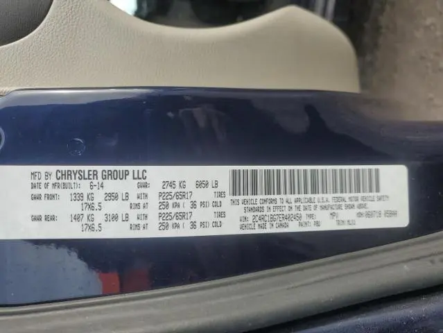 2014 CHRYSLER TOWN & COUNTRY TOURING  