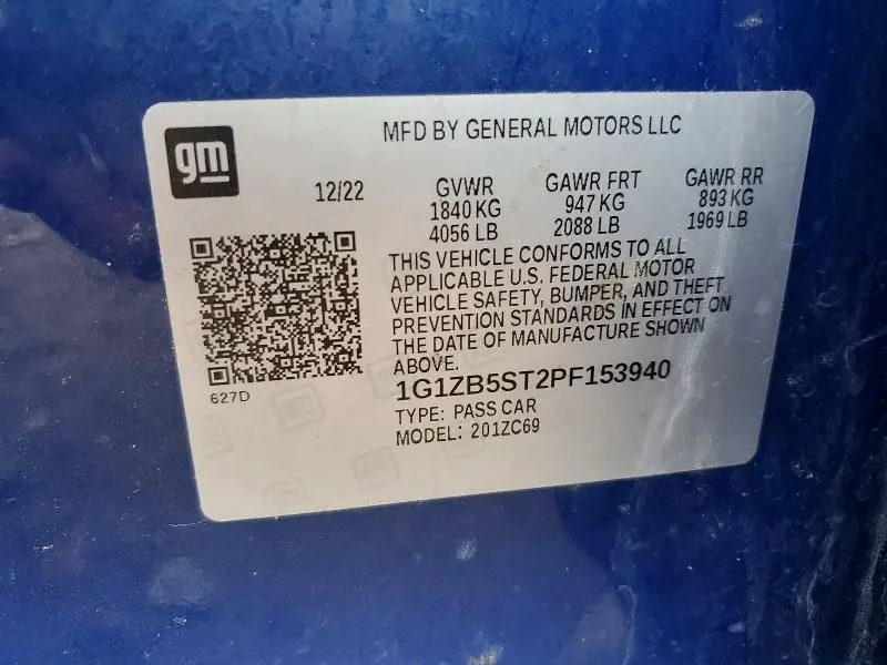 2023 CHEVROLET MALIBU LS  