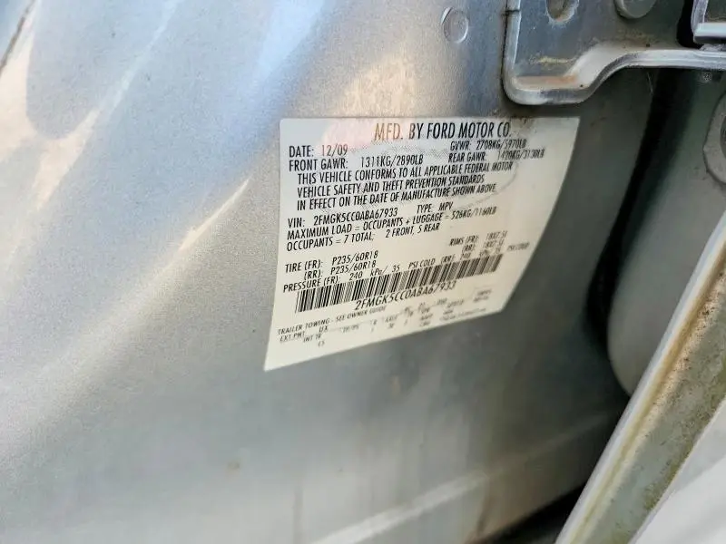 2010 FORD FLEX SEL  