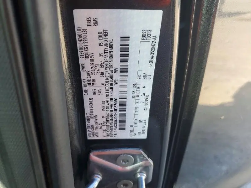 2017 FORD ESCAPE TITANIUM  