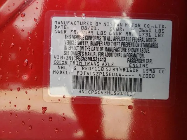 2021 NISSAN KICKS SV  