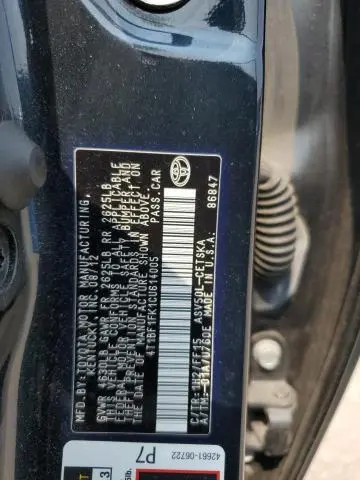2012 TOYOTA CAMRY BASE  