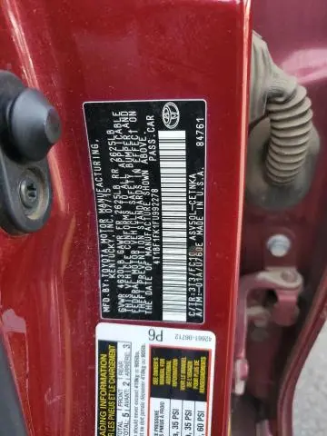 2015 TOYOTA CAMRY LE  