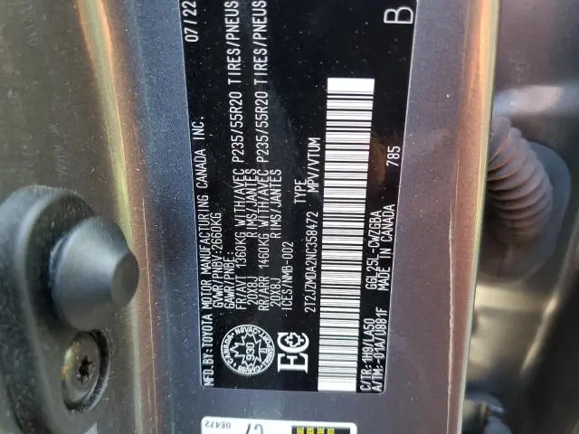 2022 LEXUS RX 350  
