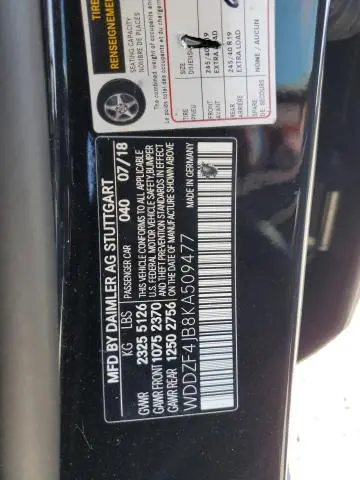 2019 MERCEDES-BENZ E 300  