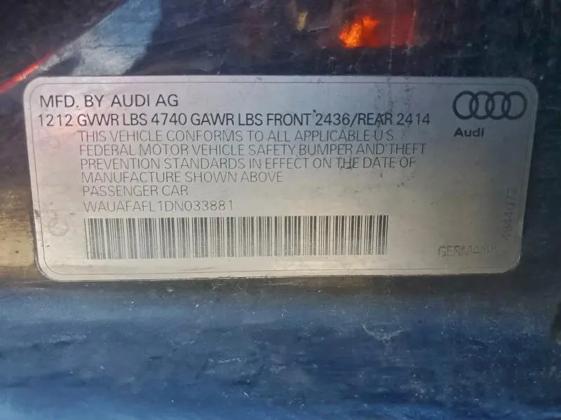 2013 AUDI A4 PREMIUM  