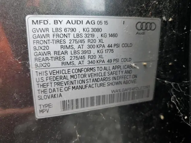 2015 AUDI Q7 PREMIUM PLUS  