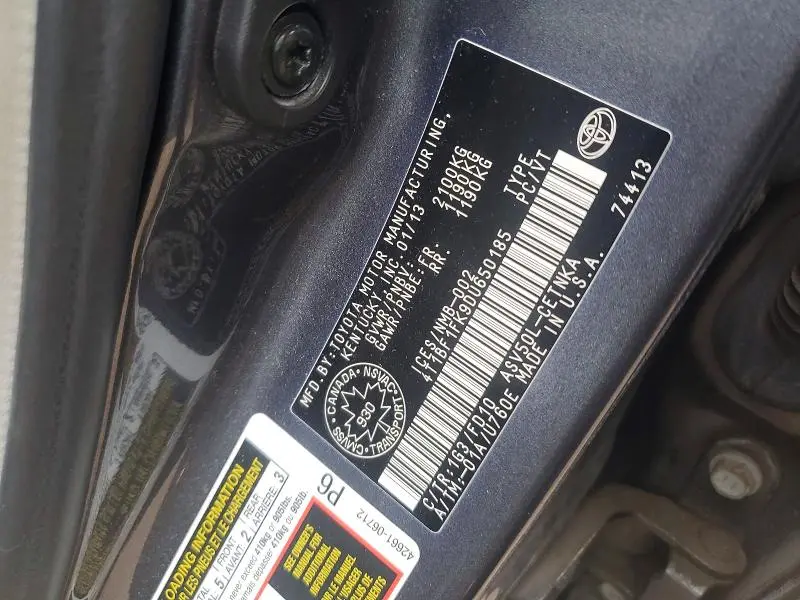 2013 TOYOTA CAMRY L  