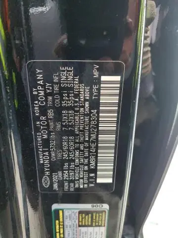 2021 HYUNDAI PALISADE SE  