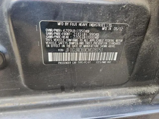 2012 SUBARU IMPREZA PREMIUM  