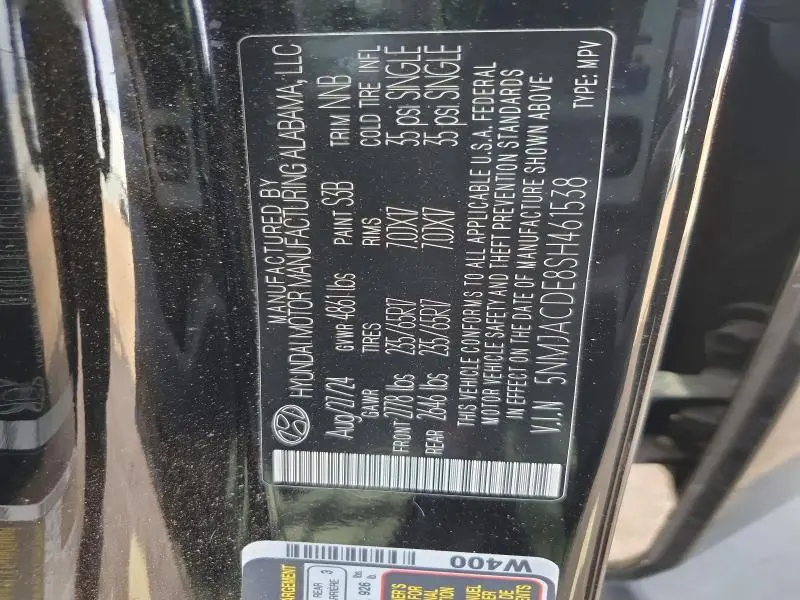 2025 HYUNDAI TUCSON SE  