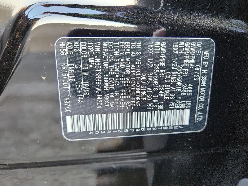 2023 NISSAN ROGUE SV  