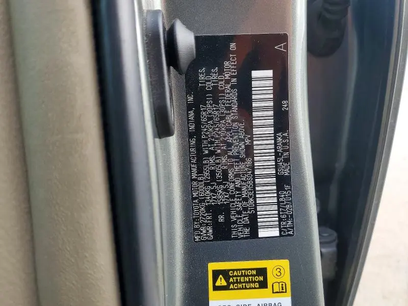 2011 TOYOTA HIGHLANDER BASE  