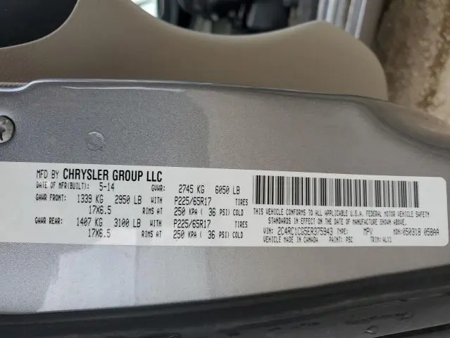 2014 CHRYSLER TOWN & COUNTRY TOURING L  