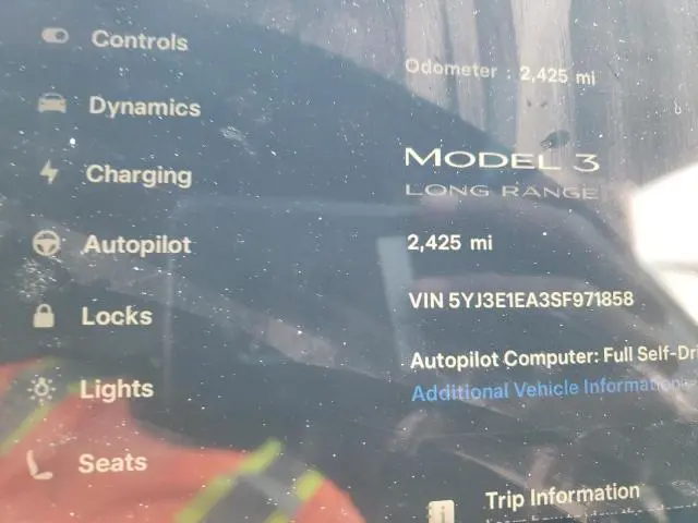 2025 TESLA MODEL 3   