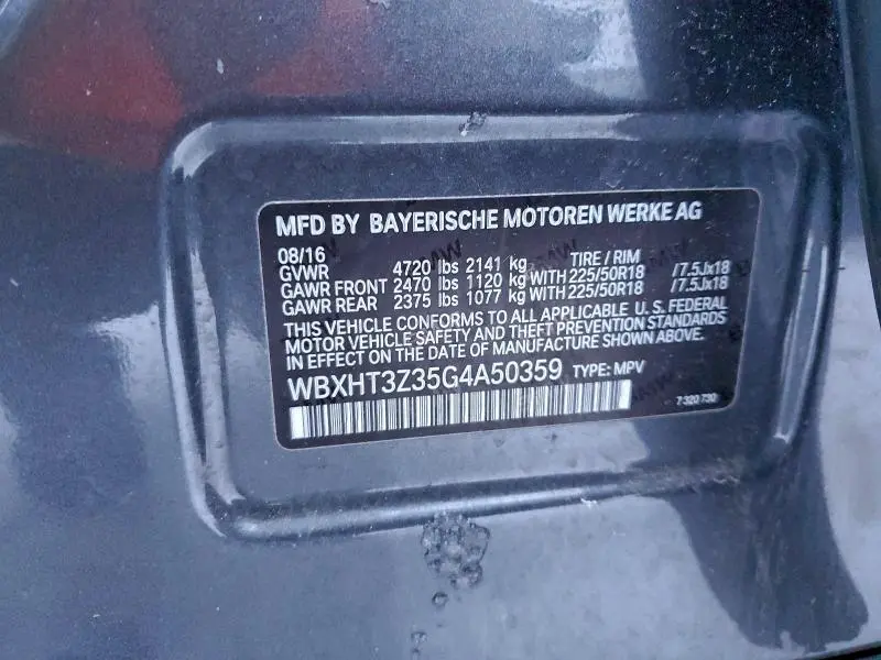 2016 BMW X1 XDRIVE28I  