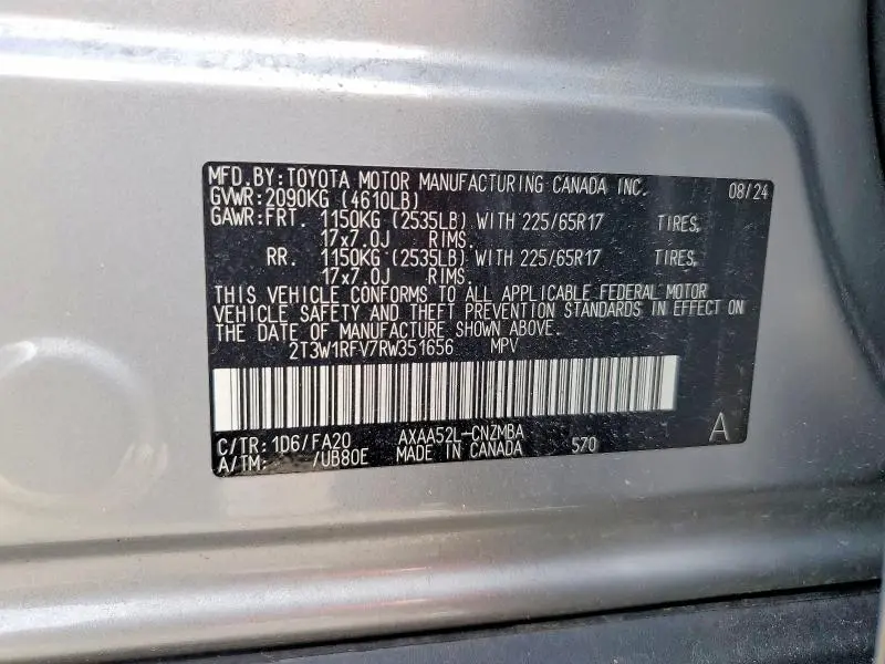 2024 TOYOTA RAV4 XLE  