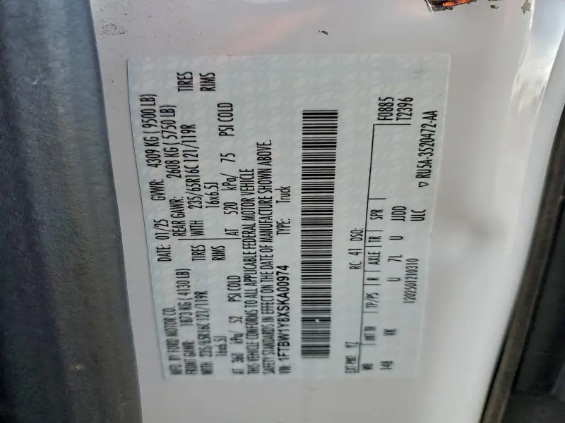 2025 FORD TRANSIT T-350  