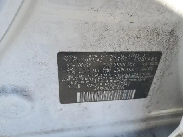 2016 HYUNDAI ELANTRA GT   