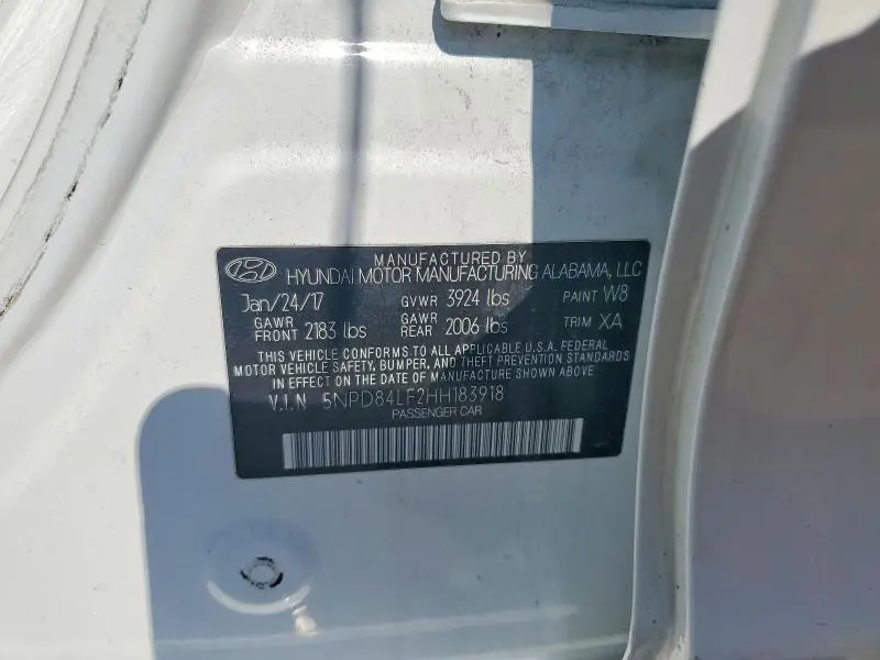 2017 HYUNDAI ELANTRA VALUE EDITION  