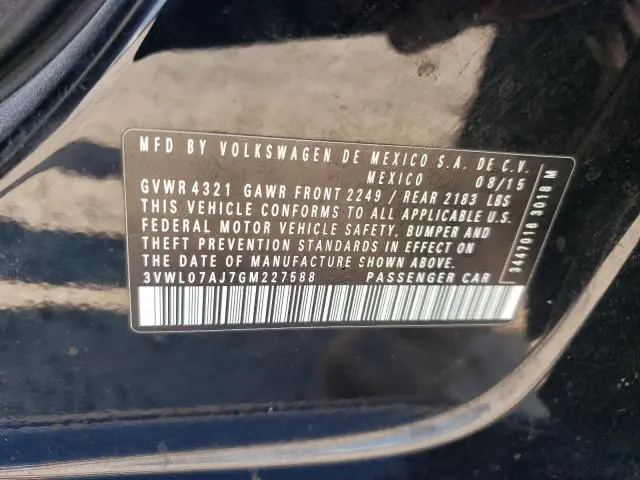 2016 VOLKSWAGEN JETTA SEL