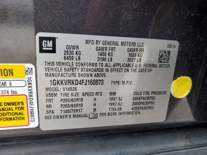 2015 GMC ACADIA SLT-1  