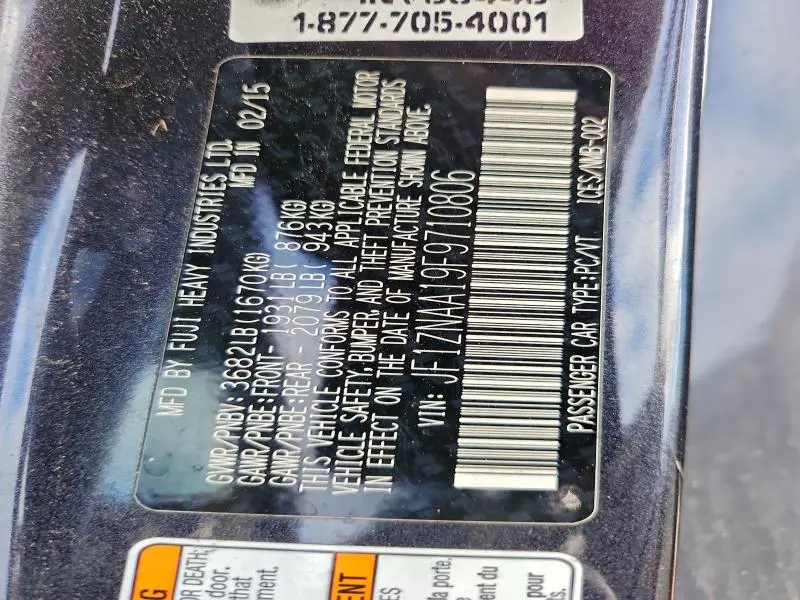 2015 TOYOTA SCION FR-S   