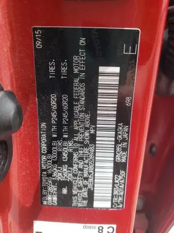 2016 TOYOTA 4RUNNER SR5/SR5 PREMIUM  
