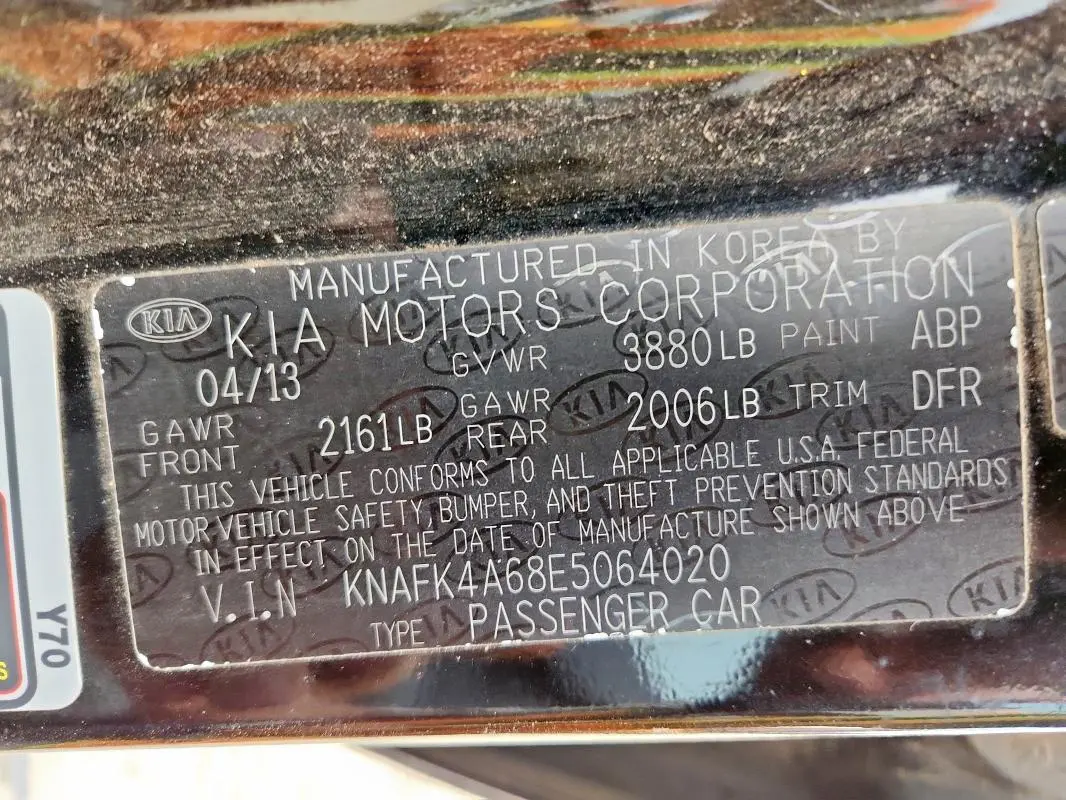 2014 KIA FORTE LX  