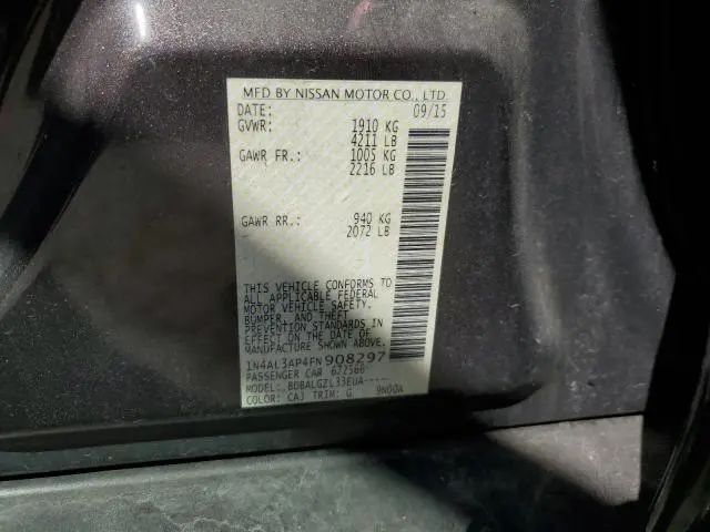 2015 NISSAN ALTIMA 2.5  