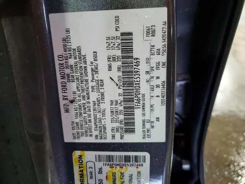 2014 FORD FUSION SE  