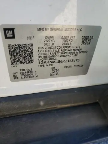 2019 GMC ACADIA SLT-1  